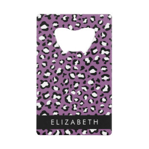 Motif léopard, Spots, Leopard pourpre, Votre Nom