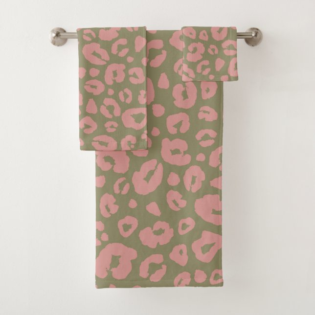 Motif léopard vert et rose (En situation)
