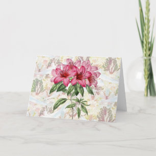 Motif Lily et Dove sur la carte de note d'art Moti