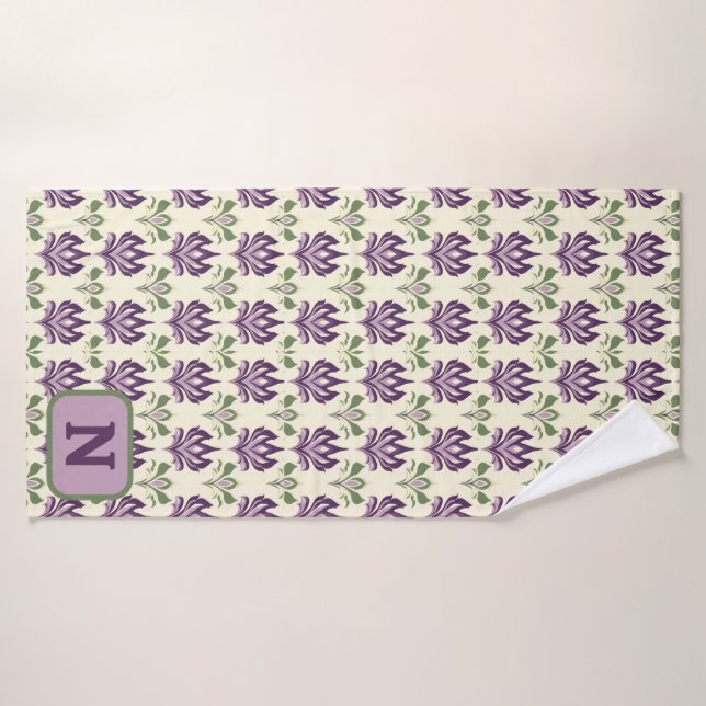 Motif Lily Motif Ornemental (Serviette de bain)