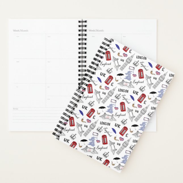 Motif London City Doodles (Devant avec enveloppe)