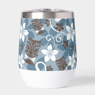 MOTIF LUAU TIKI (BLEU)