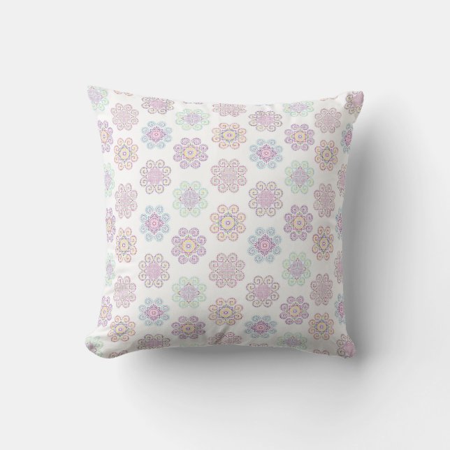 Motif lumineux inspiré par Hmong - Coussin (Recto)
