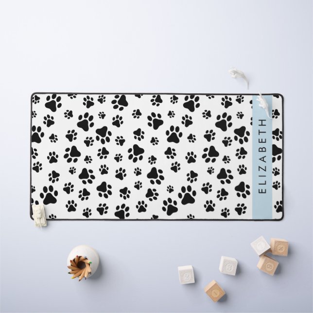 Motif mâle, Patrouilles de chien, Noir et Blanc, V (Tableau pour enfants)