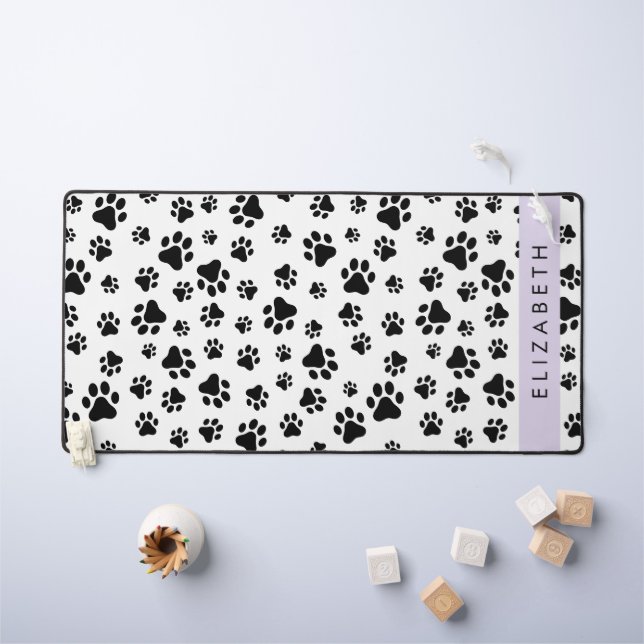 Motif mâle, Patrouilles de chien, Noir et Blanc, V (Tableau pour enfants)