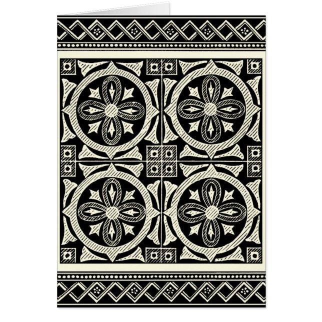 Motif Mandala noir et blanc par Vision Studio (Devant)