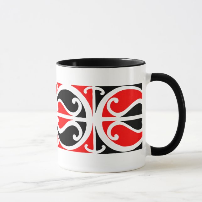 Motif maori 3 de Kowhaiwhai - tasse (Droite)