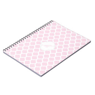 Motif marocain rose avec Carnet Monogram