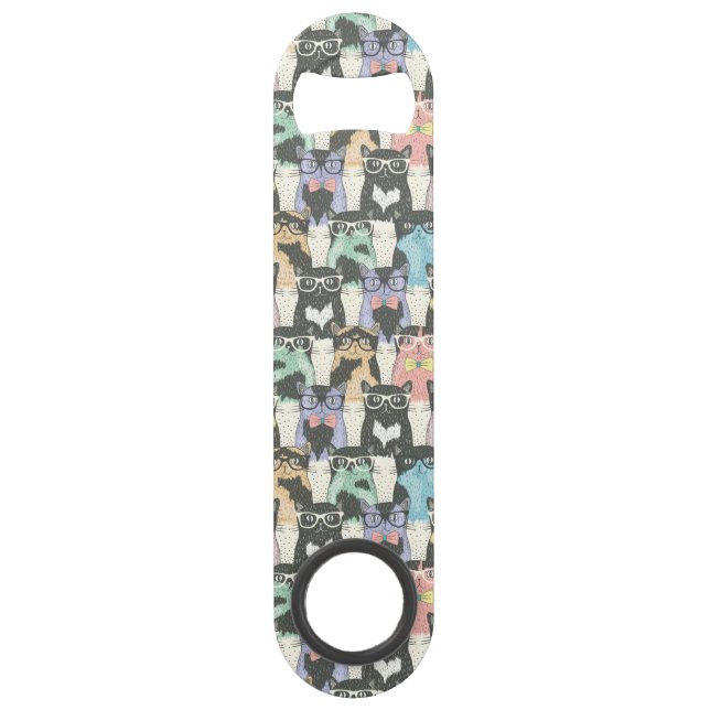 Motif mignon de chats de hippie (Devant)