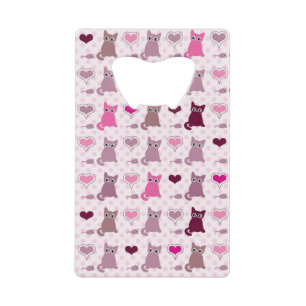 Motif mignon de filles de chaton