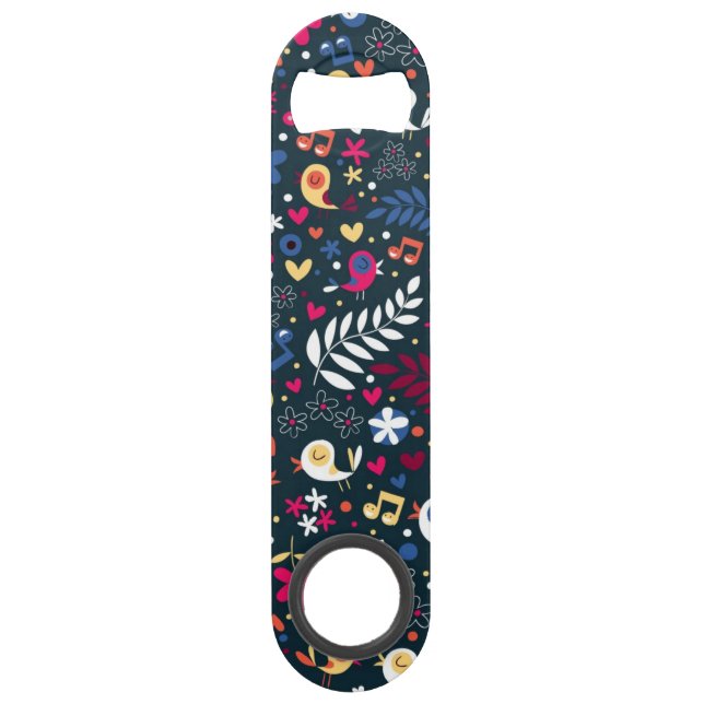 motif mignon d'oiseaux et de fleurs (Devant)