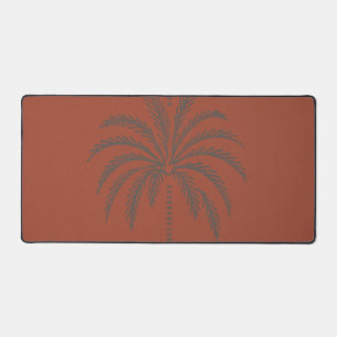 Motif minimaliste de palmier tropical en terre cui