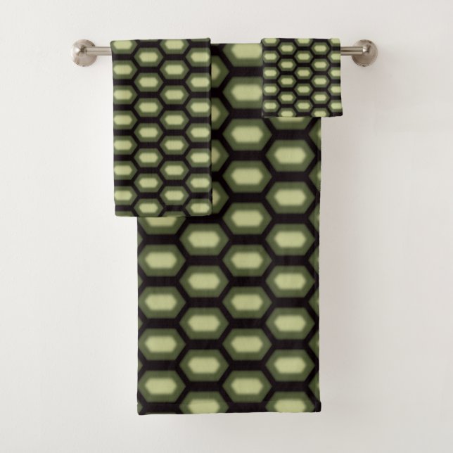 Motif moderne de tortue verte (En situation)