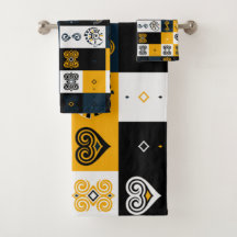 Motif moderne géométrique tendance jaune