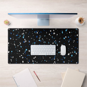 Motif moderne tendance Noir bleu Terrazzo