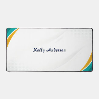 Motif moderne vert et jaune avec enseigne personna
