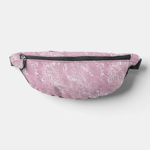 Motif Moire en Soie Marbrée en Rose Poussiéreux