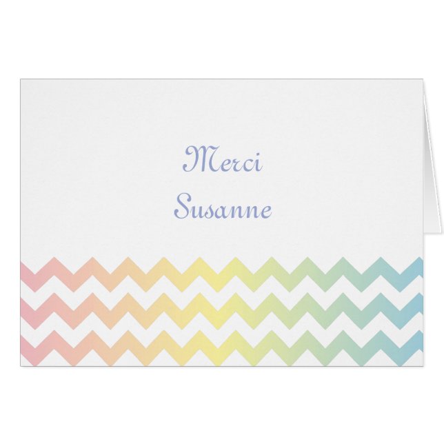 Motif Multi Pastel Chevron (Devant horizontal)