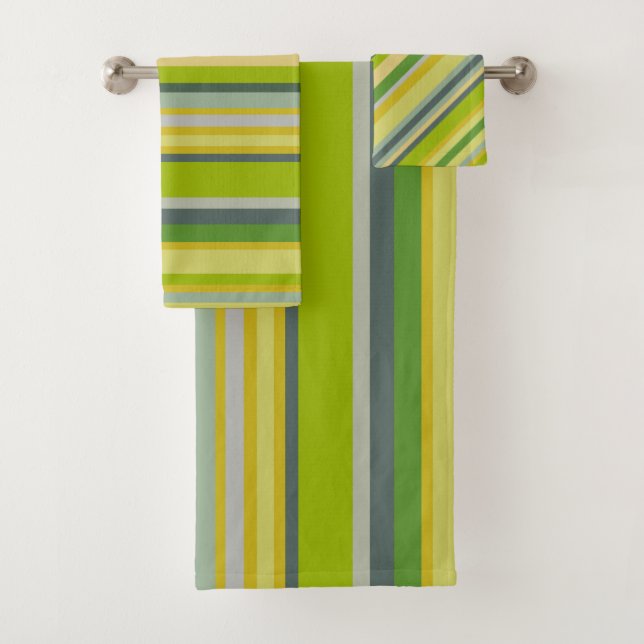 Motif multibande couleur bambou moderne en gras (En situation)