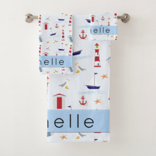 Motif nautique, Motif marin, Votre nom
