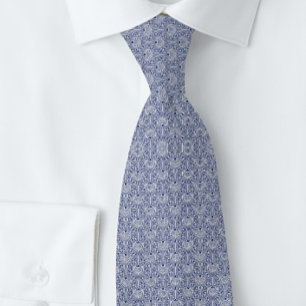 Motif Navy Heart Business Modern Krawatte