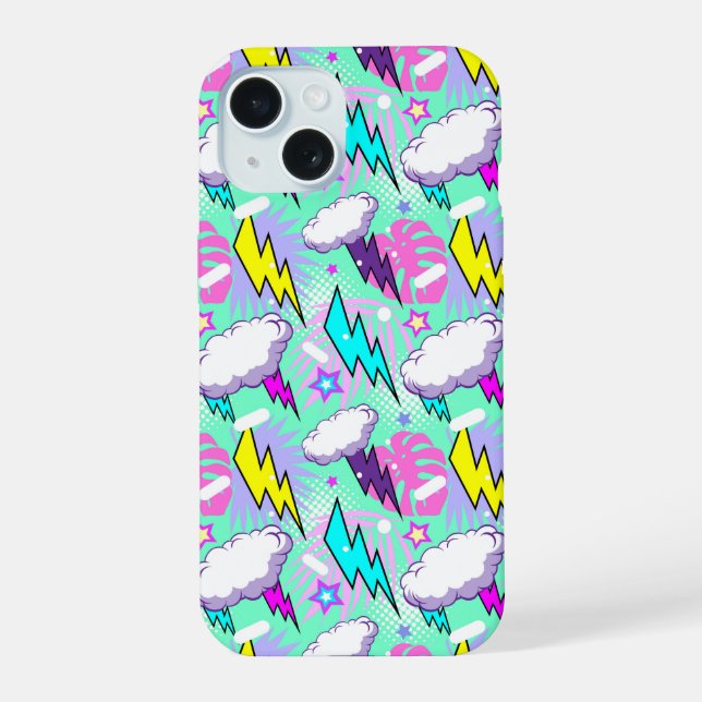 Motif Neon Lightning Bolts & Stars (Verso)