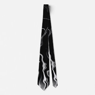 Motif noir et blanc Clasy Cravate