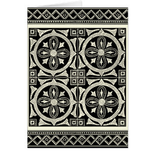 Motif noir et blanc de mandala par le studio de