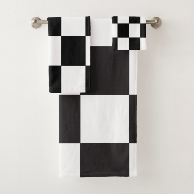 Motif noir et blanc Retro (En situation)