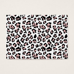Motif noir rose de poster de animal de léopard