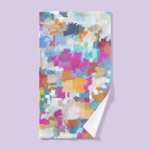 Motif numérique camo bleu rose jaune
