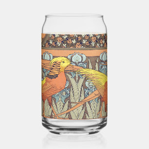 Motif oiseau de la nature Art nouveau français vin