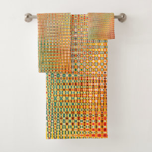 Motif or orange jaune rouge vert