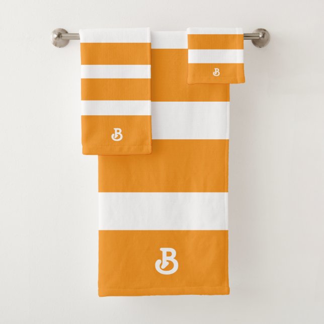 Motif Orange & Blancs personnalisés (En situation)