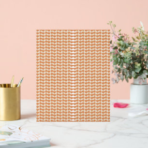 motif orange et blanc sur arrière - plan blanc