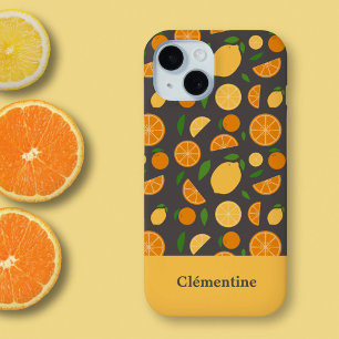 Motif orange et citron