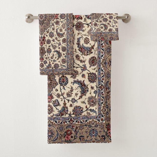 Motif oriental floral perse de tapis (En situation)