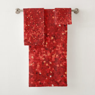 Motif pailleté scintillant rouge