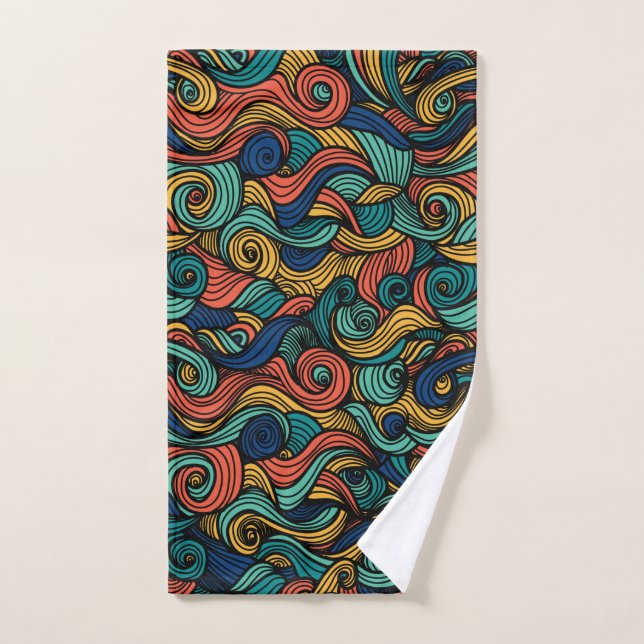 Motif Paisley en laine de Bunter    (Serviette à main)