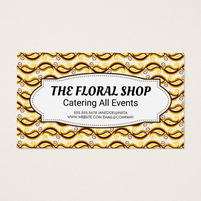 Motif Paisley jaune (Devant)