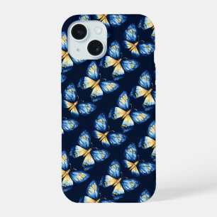 Motif Papillon Bleu