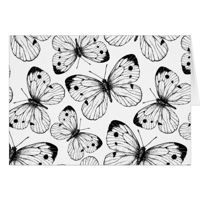 Motif papillon de choux (Devant horizontal)