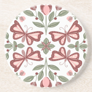Motif papillon Dessous de verre à main