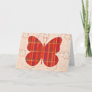 Motif papillon sur carte de note d'art Motif 3