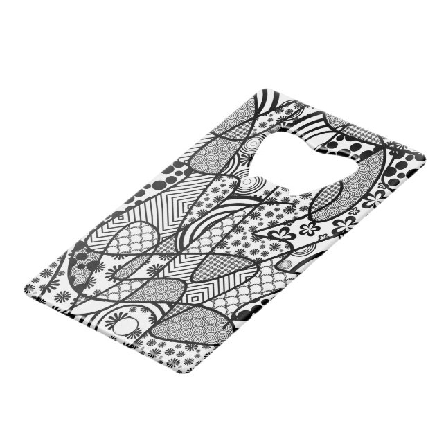 Motif Patchwork Noir & Blanc 02 (Devant Angle)
