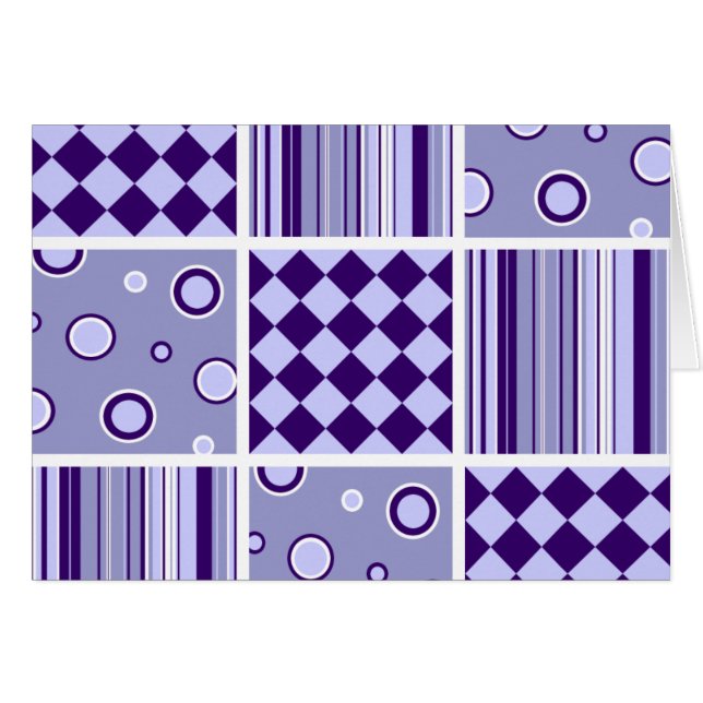 Motif Patchwork violet (Devant horizontal)