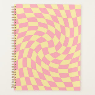 Motif Peach rose de tableau de bord rétro-chèques