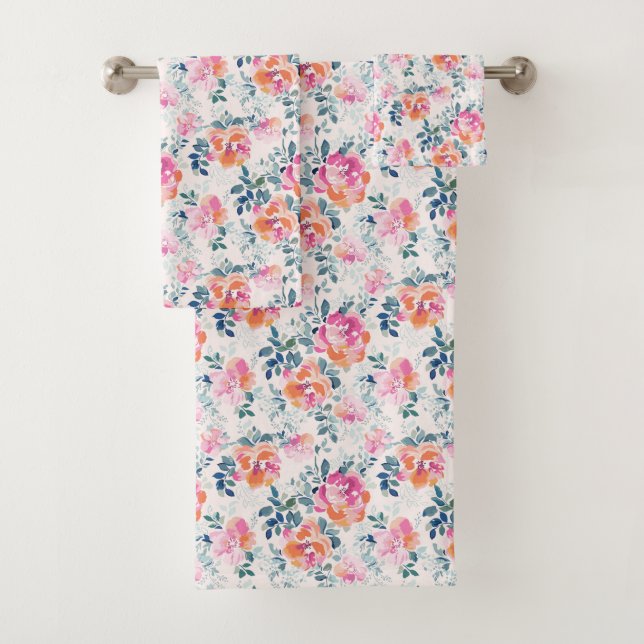 Motif peint de roses (En situation)