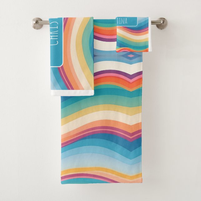 Motif personnalisé couleur vague (En situation)