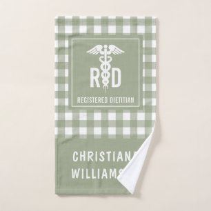 Motif personnalisé de diététiste enregistré RD